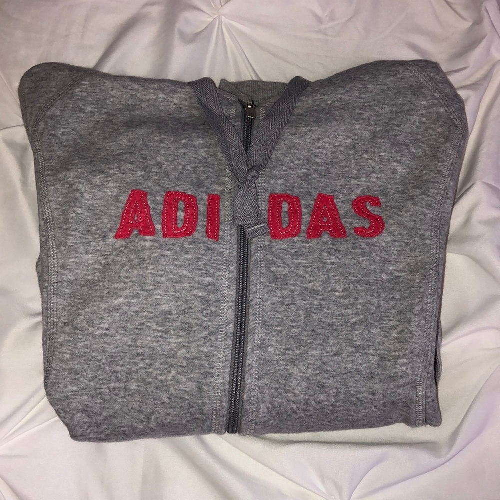 Adidas hoodie zip up sweatshirt